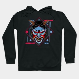 hanya mask japan mecha Hoodie